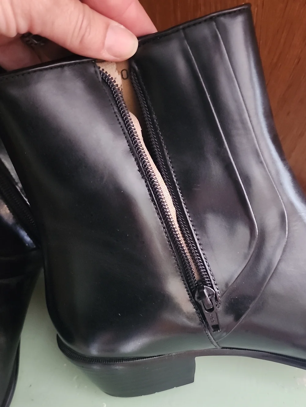 Stacy Adams Classic Men’s Black Leather Side Zip Ankle Boots 8.5